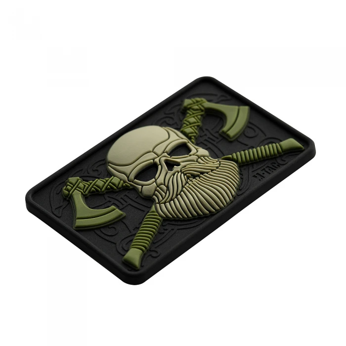 M-Tac нашивка Bearded Skull 3D PVC Black/Olive M-Tac нашивка Bearded Skull 3D PVC Black/Olive