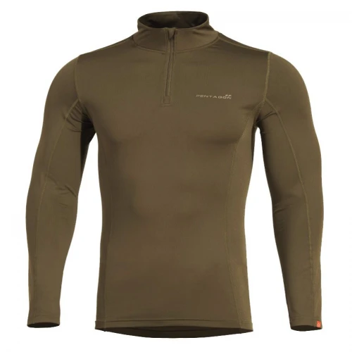Термофутболка Pentagon Pindos 1/2 ZIP - Olive, Olive