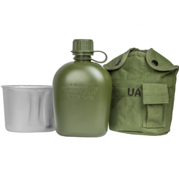 Фляга в чохлі з казанком Олива , Olive