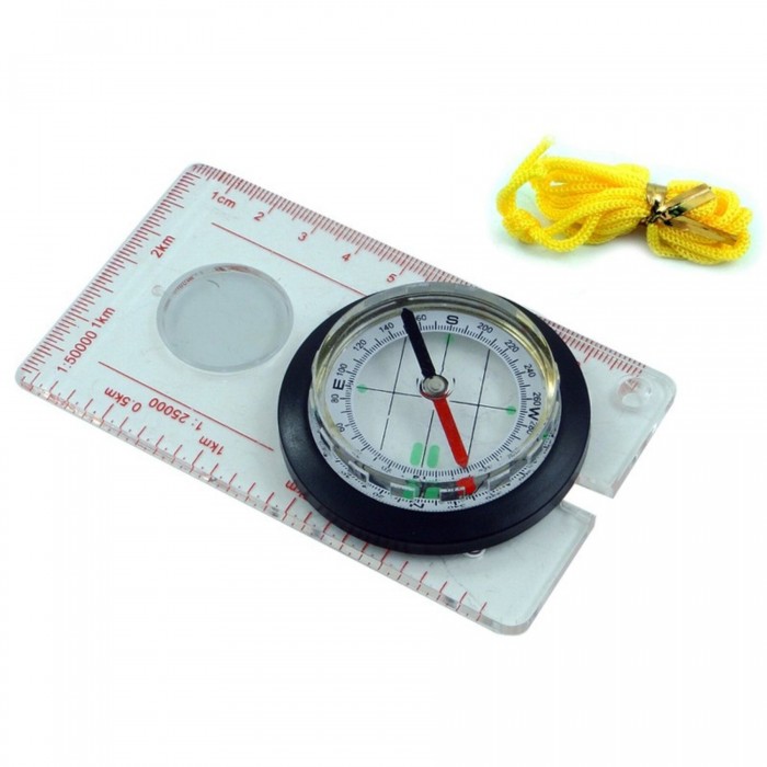 Компас для мапи пластиковий MFH Map Compass Компас для мапи пластиковий MFH Map Compass