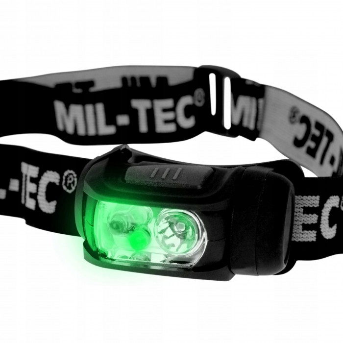 Ліхтар налобний MIL-TEC LED 4-Colour Headlight Black Ліхтар налобний MIL-TEC LED 4-Colour Headlight Black