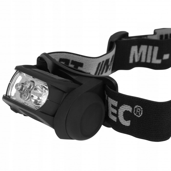 Ліхтар налобний MIL-TEC LED 4-Colour Headlight Black Ліхтар налобний MIL-TEC LED 4-Colour Headlight Black