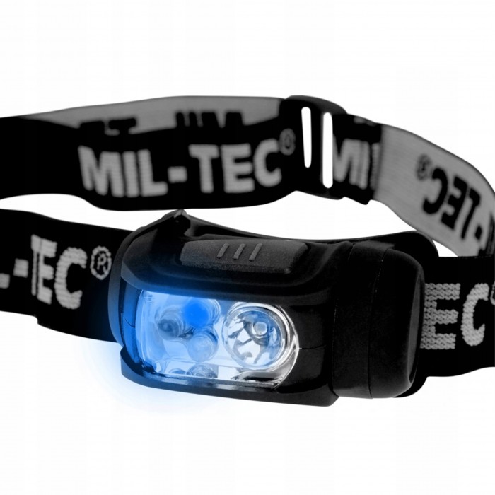 Ліхтар налобний MIL-TEC LED 4-Colour Headlight Black Ліхтар налобний MIL-TEC LED 4-Colour Headlight Black