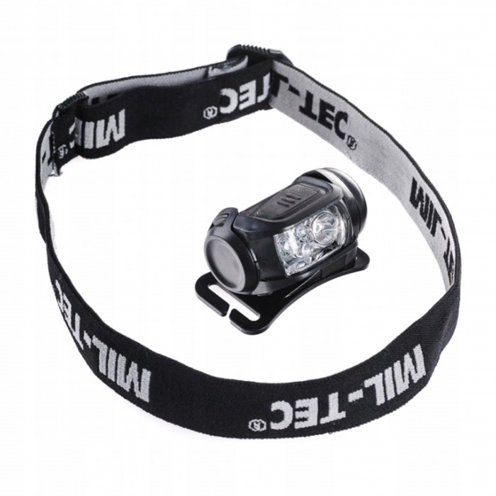 Ліхтар налобний MIL-TEC LED 4-Colour Headlight Black Ліхтар налобний MIL-TEC LED 4-Colour Headlight Black