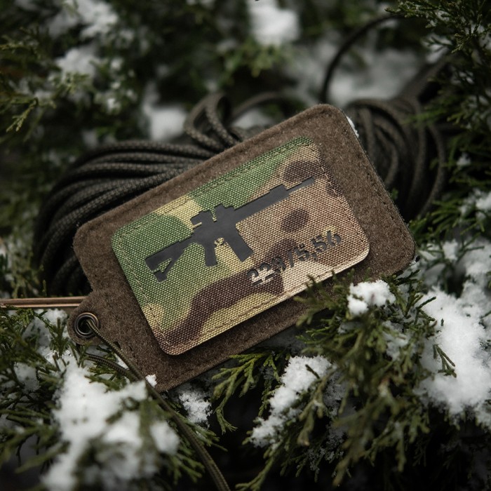M-Tac нашивка AR-15.223/5,56 Laser Cut Multicam/Black M-Tac нашивка AR-15.223/5,56 Laser Cut Multicam/Black