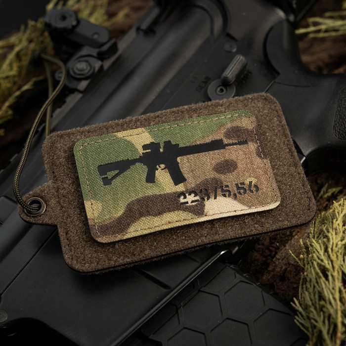 M-Tac нашивка AR-15.223/5,56 Laser Cut Multicam/Black M-Tac нашивка AR-15.223/5,56 Laser Cut Multicam/Black
