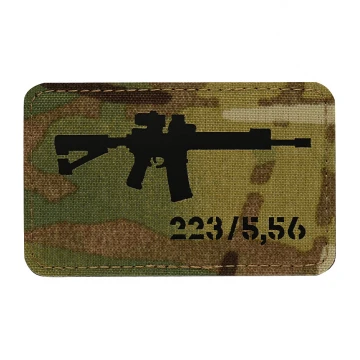 M-Tac нашивка AR-15 .223/5,56 Laser Cut Multicam/Black