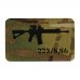 M-Tac нашивка AR-15.223/5,56 Laser Cut Multicam/Black