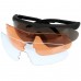 Окуляри балістичні SWISS EYE® Raptor Black (3 лінзи)