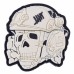 R3ICH нашивка Operator Skull 3D White