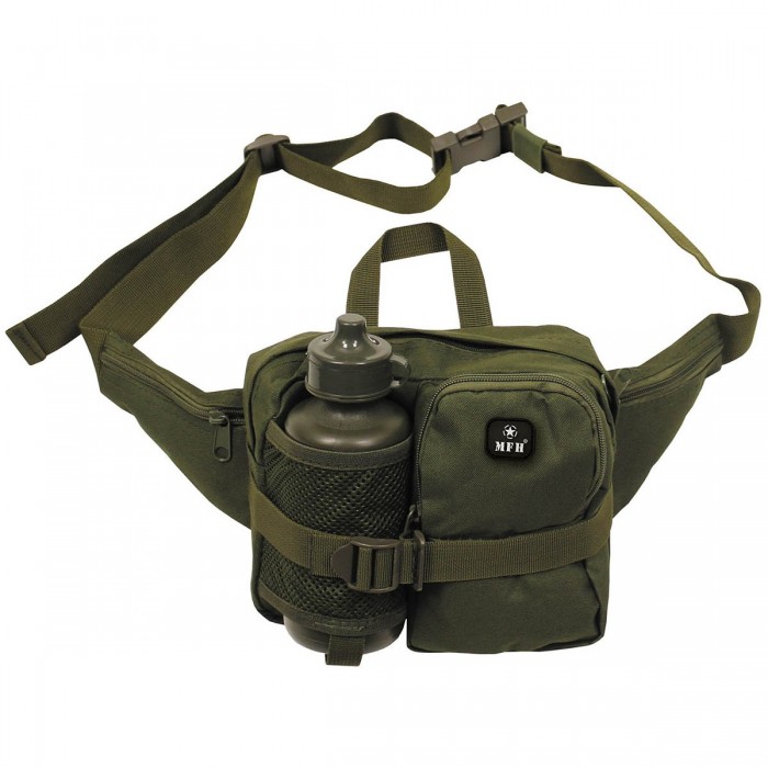 Сумка с флягой MFH Waist Bag with Drinking Bottle Olive Сумка с флягой MFH Waist Bag with Drinking Bottle Olive