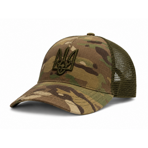 Бейсболка с Трезубцем Vik-Tailor Rip-Stop, MultiCam