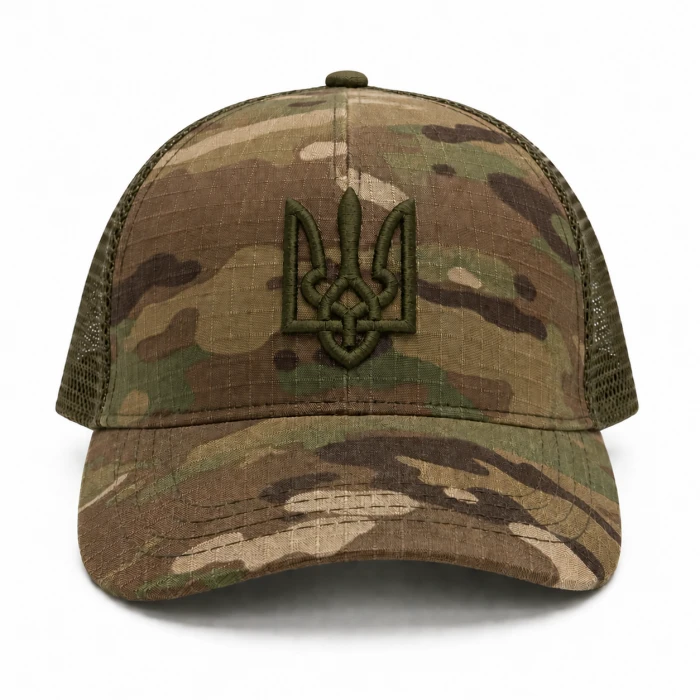 Бейсболка с Трезубцем Vik-Tailor Rip-Stop, Olive Бейсболка с Трезубцем Vik-Tailor Rip-Stop, Olive
