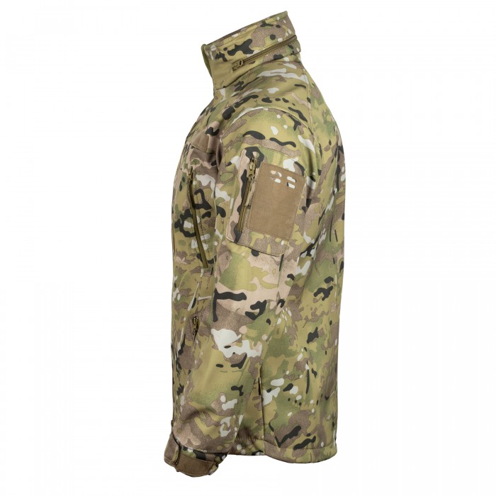 Куртка с липучками для шевронов Vik-Tailor SoftShell Multicam Куртка с липучками для шевронов Vik-Tailor SoftShell Multicam
