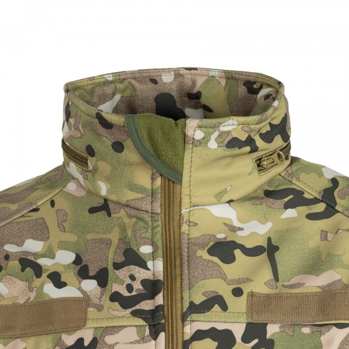 Куртка с липучками для шевронов Vik-Tailor SoftShell Multicam Куртка с липучками для шевронов Vik-Tailor SoftShell Multicam