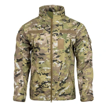 Куртка з липучками для шевронів Vik-Tailor SoftShell Multicam