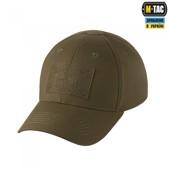Бейсболка M-Tac Elite Flex Тактична ріп-стоп Темна олива , Dark olive Бейсболка M-Tac Elite Flex Тактична ріп-стоп Темна олива , Dark olive