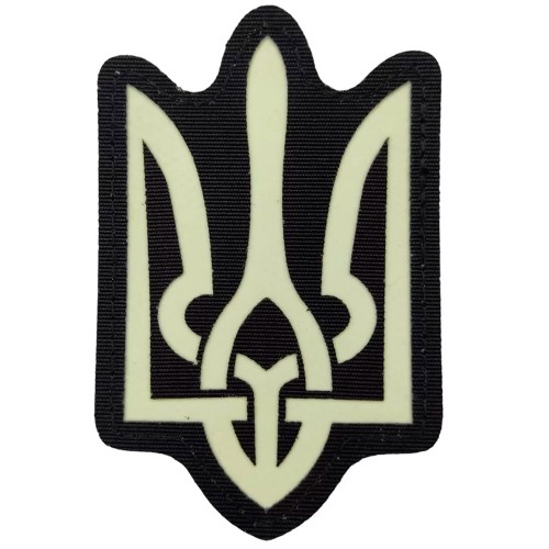 Шеврон Герб светонакопительный Laser Cut, Black
