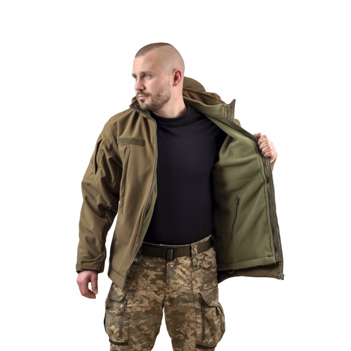 Куртка Vik-Tailor з флісовою кофтою Softshell, Olive Куртка Vik-Tailor з флісовою кофтою Softshell, Olive