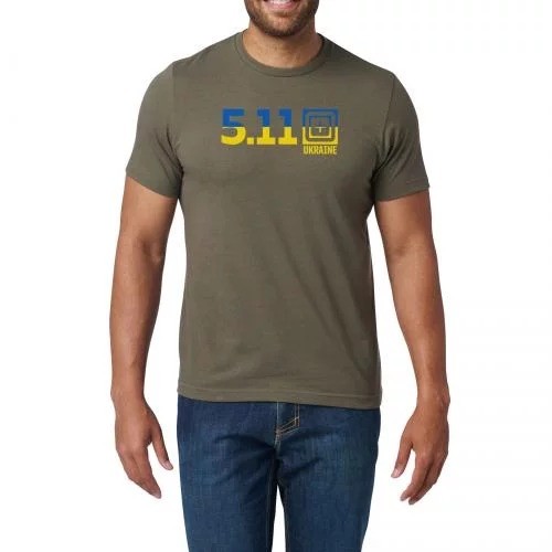 Футболка с рисунком 5.11 Tactical® Ukraine 5.11® Fill, Ranger Green