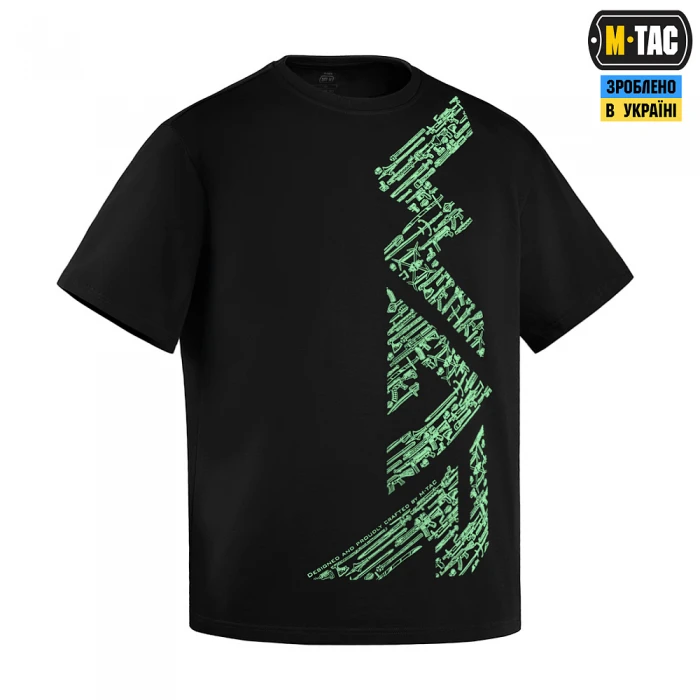 Футболка M-Tac WAR Cotton Hard, Black/Red Футболка M-Tac WAR Cotton Hard, Black/Red