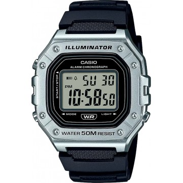 Годинник Casio Timeless Collection W-218HM-7AVEF, Silver & Black