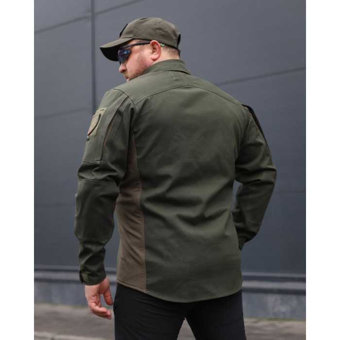 Тактична сорочка Vik-Tailor з липучкою Velcro, Black Тактична сорочка Vik-Tailor з липучкою Velcro, Black