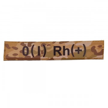 Військовий шеврон група крові O(I) Rh(+), MultiCam