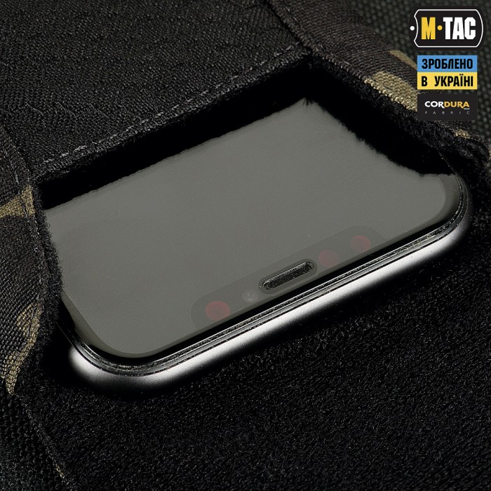 Подсумок для смартфона M-Tac Elite Medium Hex, Black MultiCam Подсумок для смартфона M-Tac Elite Medium Hex, Black MultiCam