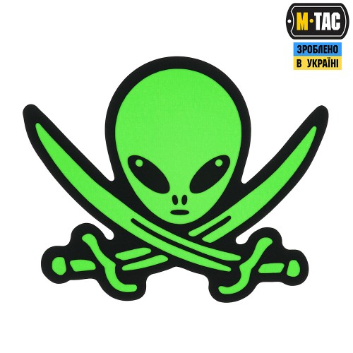 Нашивка M-Tac НЛО оператор GID, Black/Green