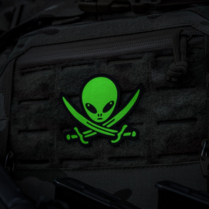 Нашивка M-Tac НЛО оператор GID, Black/Green Нашивка M-Tac НЛО оператор GID, Black/Green