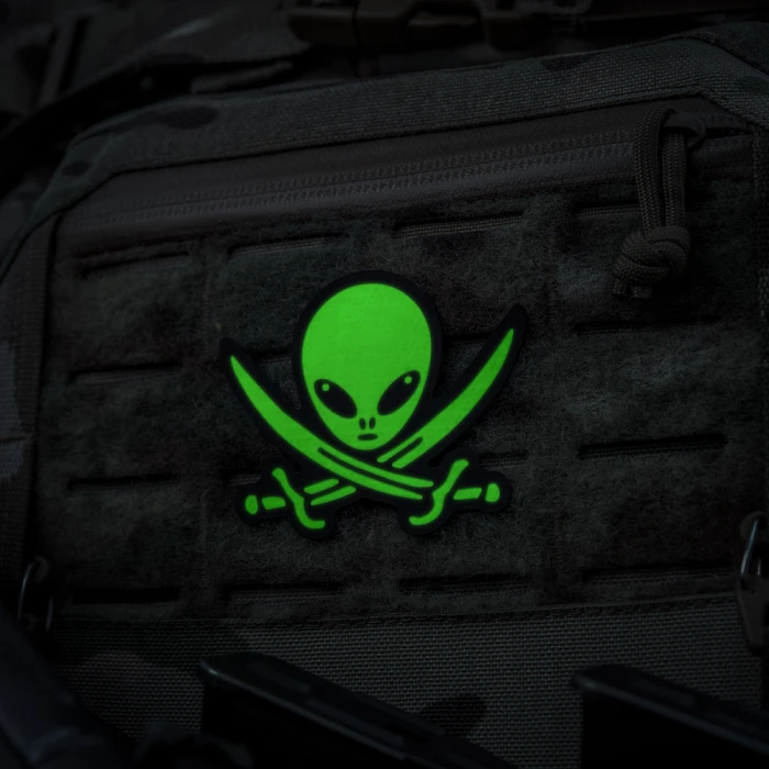 Нашивка M-Tac НЛО оператор GID, Black/Green Нашивка M-Tac НЛО оператор GID, Black/Green