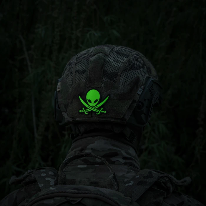 Нашивка M-Tac НЛО оператор GID, Black/Green Нашивка M-Tac НЛО оператор GID, Black/Green