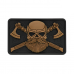M-Tac нашивка Bearded Skull 3D PVC Black/Coyote, Black