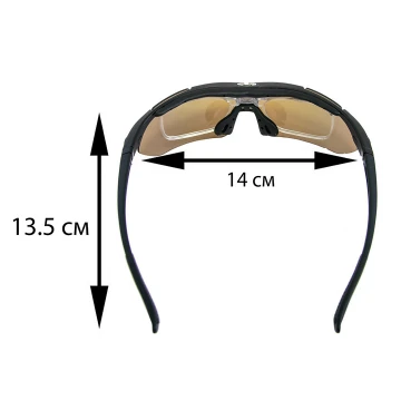 Окуляри тактичні захисні в чохлі Oakley M-Frame Hybride Чорні