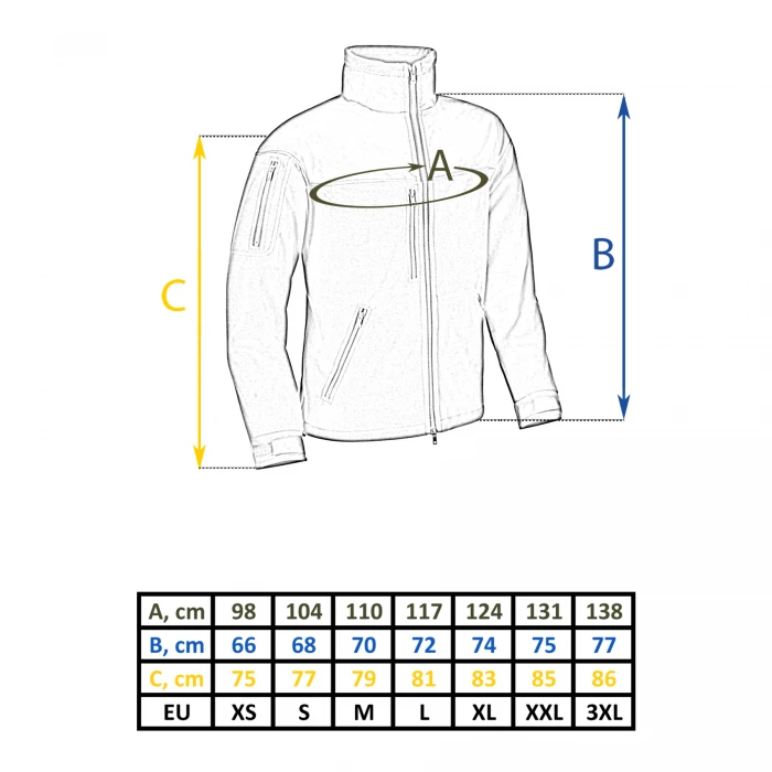 Кофта флісова MIL-TEC Elite HexTac Urban Grey, 3XL Кофта флісова MIL-TEC Elite HexTac Urban Grey, 3XL
