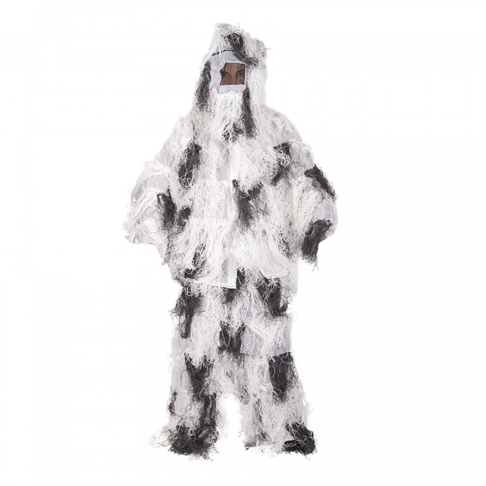 Костюм маскувальний Кікімора GHILLIE SUIT ′ANTI FIRE′ 4PC. Зимовий камуфляж, XL/XXL Костюм маскувальний Кікімора GHILLIE SUIT ′ANTI FIRE′ 4PC. Зимовий камуфляж, XL/XXL
