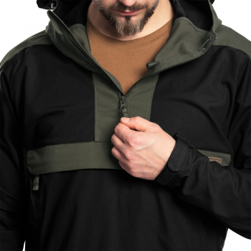 Куртка Helikon Woodsman Anorak - Black\Olive Green