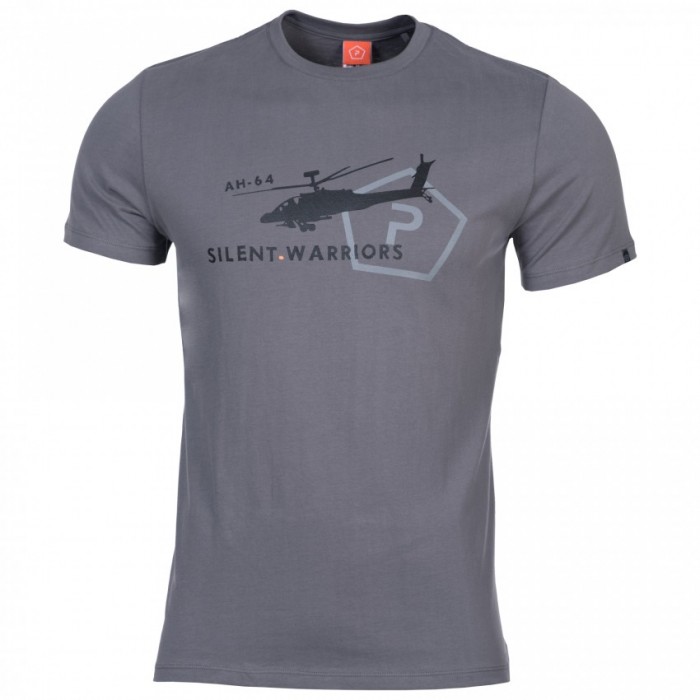 Футболка PENTAGON Ageron "Helicopter" T-Shirt Сіра, Сірий, XS Футболка PENTAGON Ageron "Helicopter" T-Shirt Сіра, Сірий, XS