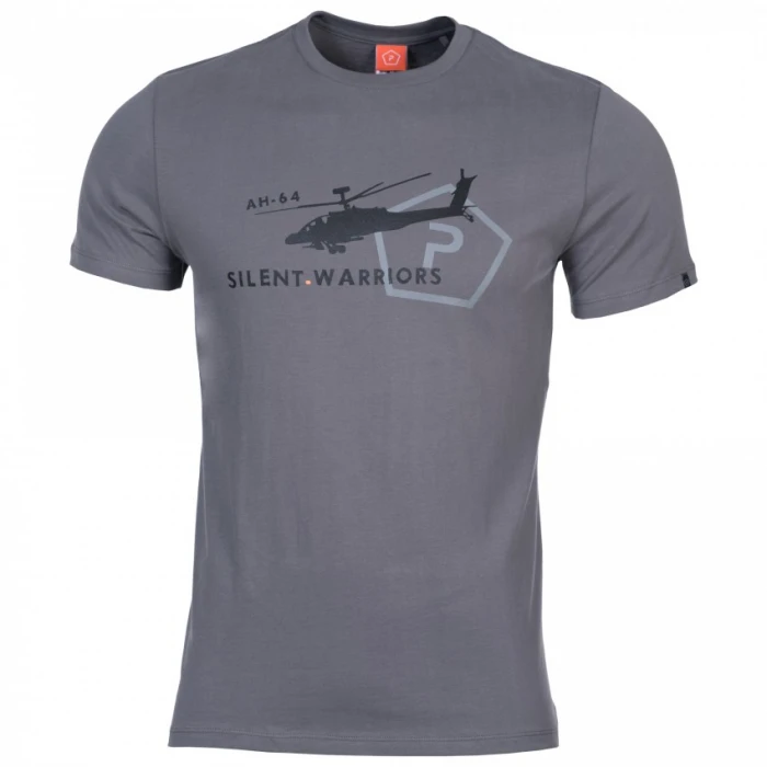 Футболка PENTAGON Ageron "Helicopter" T-Shirt Сіра, Сірий, XS Футболка PENTAGON Ageron "Helicopter" T-Shirt Сіра, Сірий, XS