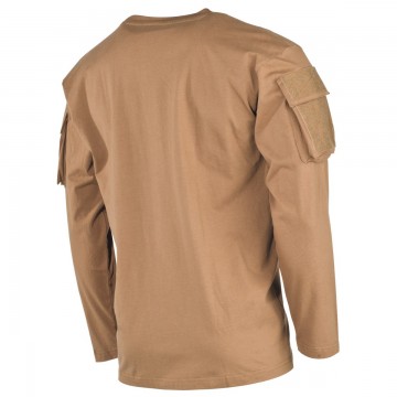US Shirt, long-sleeved, coyote, with sleeve pockets Койот , Coyote, M