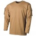 US Shirt, long-sleeved, coyote, with sleeve pockets Койот, Coyote, M