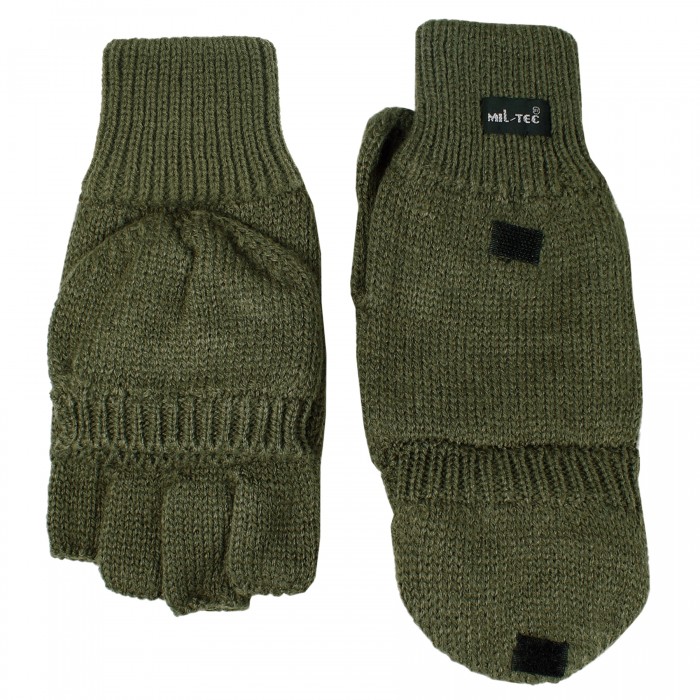Перчатки зимние утепленные MIL-TEC Hunting Olive Перчатки зимние утепленные MIL-TEC Hunting Olive