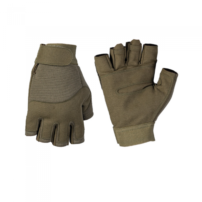 Рукавиці тактичні MIL-TEC Army Fingerless Gloves Olive Рукавиці тактичні MIL-TEC Army Fingerless Gloves Olive