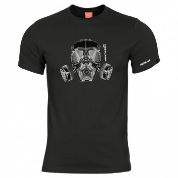 Футболка Pentagon Ageron Gas Mask Чорна
