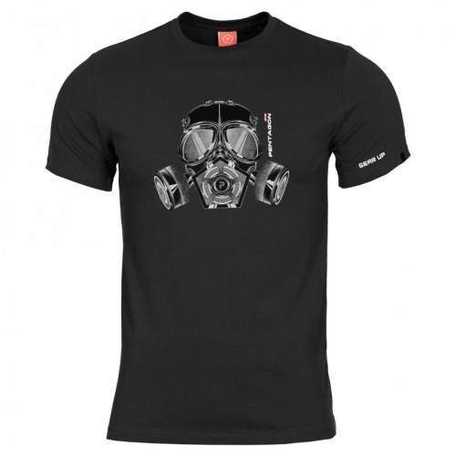 Футболка Pentagon Ageron Gas Mask Черная