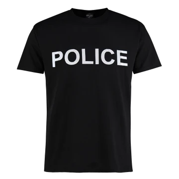 Футболка бавовняна MIL-TEC Police Чорна, Black