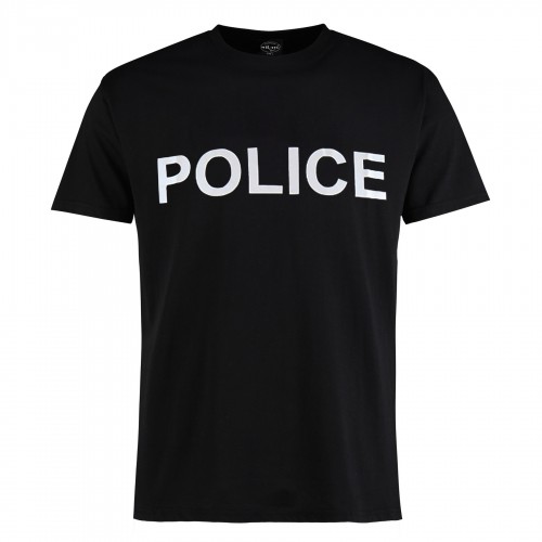 Футболка бавовняна MIL-TEC Police Чорна, Black