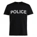 Футболка хлопковая MIL-TEC Police Черная, Black