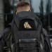 M-Tac нашивка Spartan Helmet UA (вишивка) Black